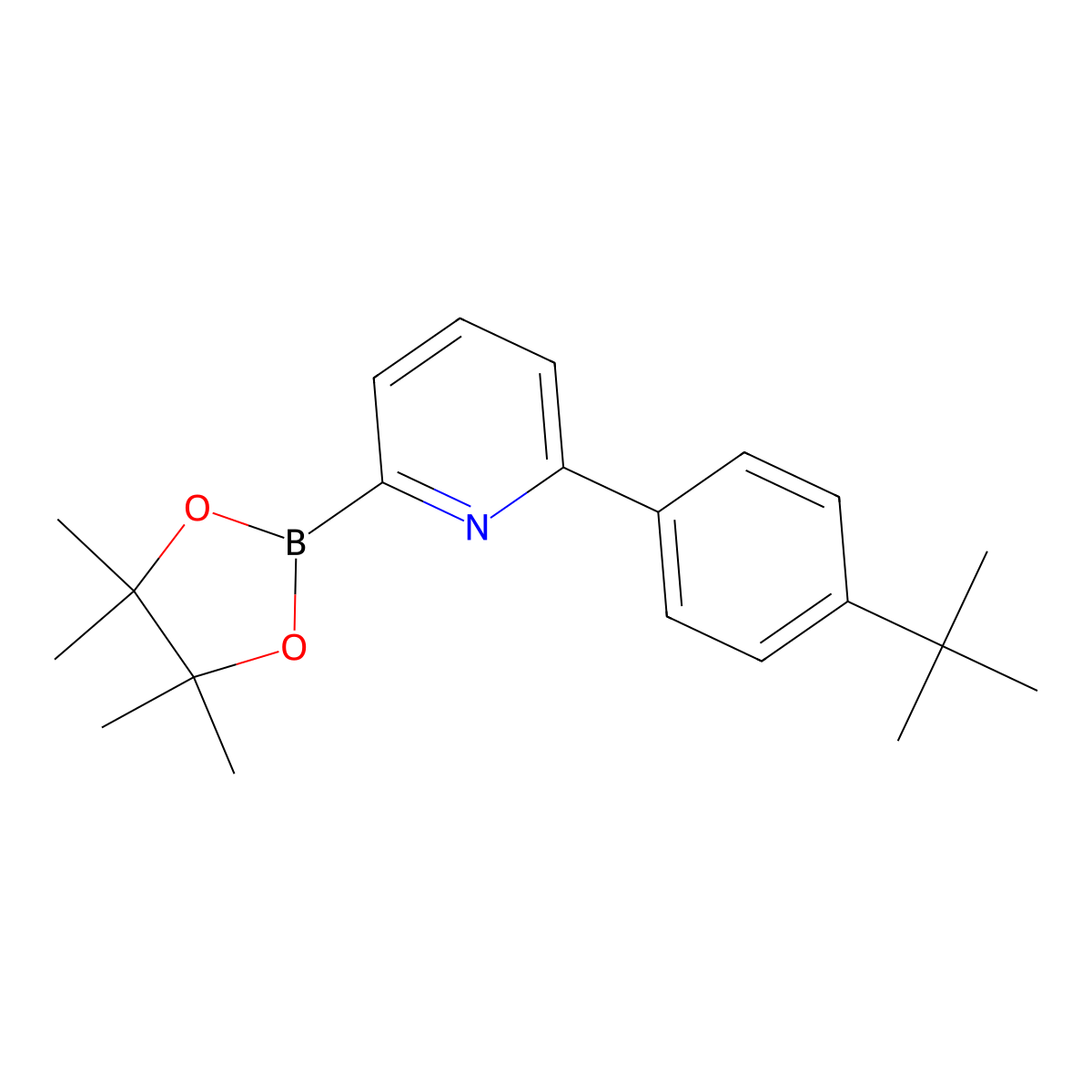 6-(4-tert-Butylphenyl)pyridine-2-boronic acid pinacol ester molecular structure, CAS 1080642-58-5