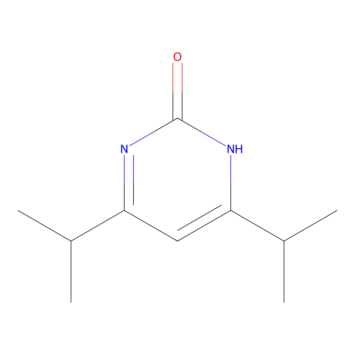 4,6-Diisopropylpyrimidine-2-ol molecular structure, CAS 1080650-04-9