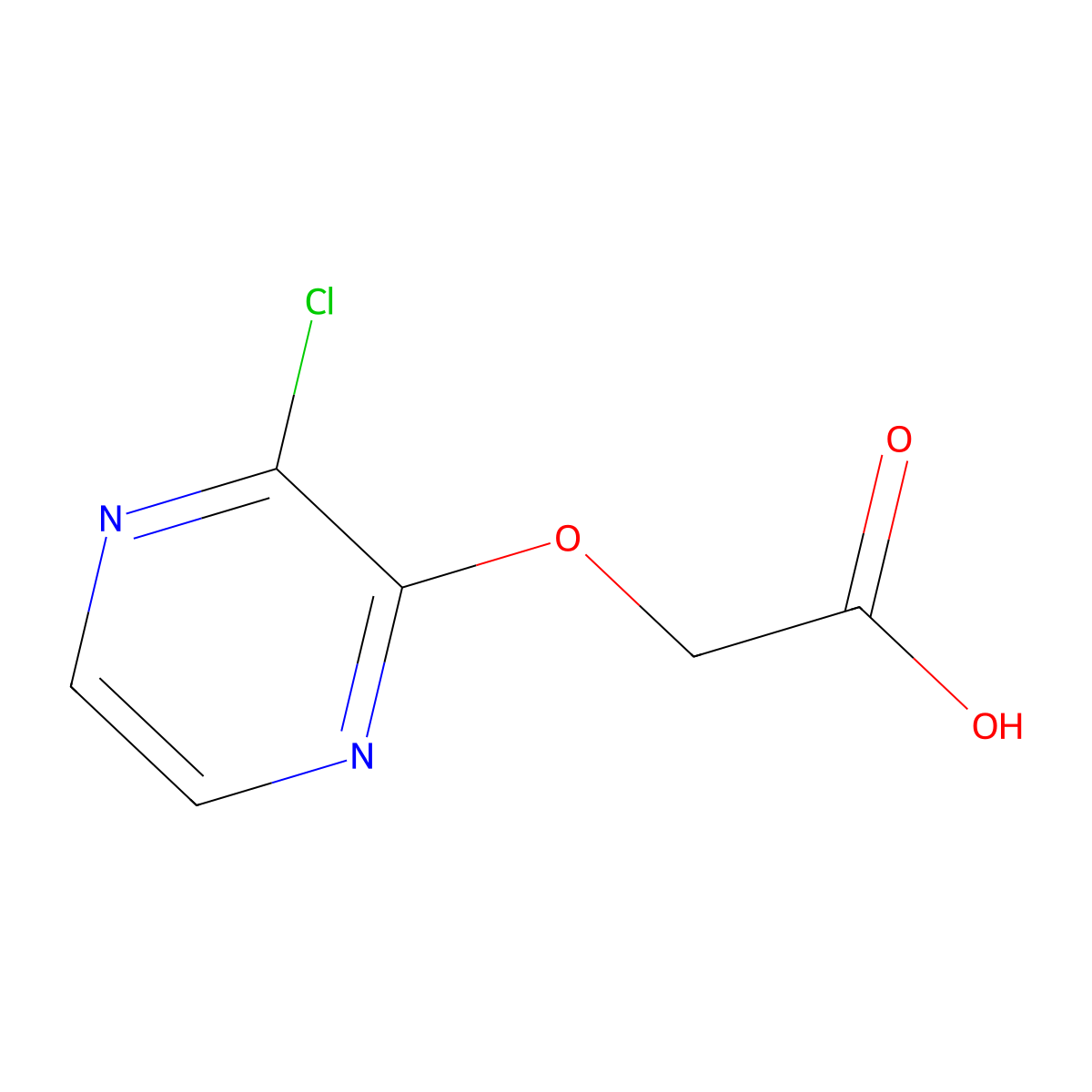 [(3-Chloropyrazin-2-yl)oxy]acetic acid molecular structure, CAS 1080650-28-7