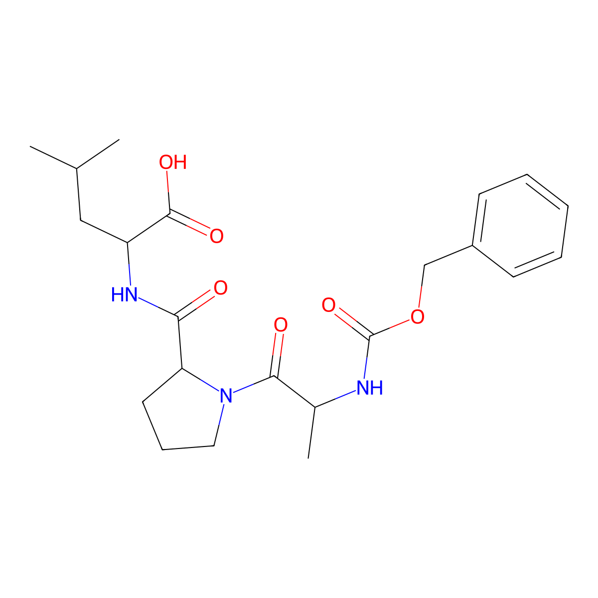 Z-Ala-pro-leu-OH molecular structure, CAS 108074-19-7