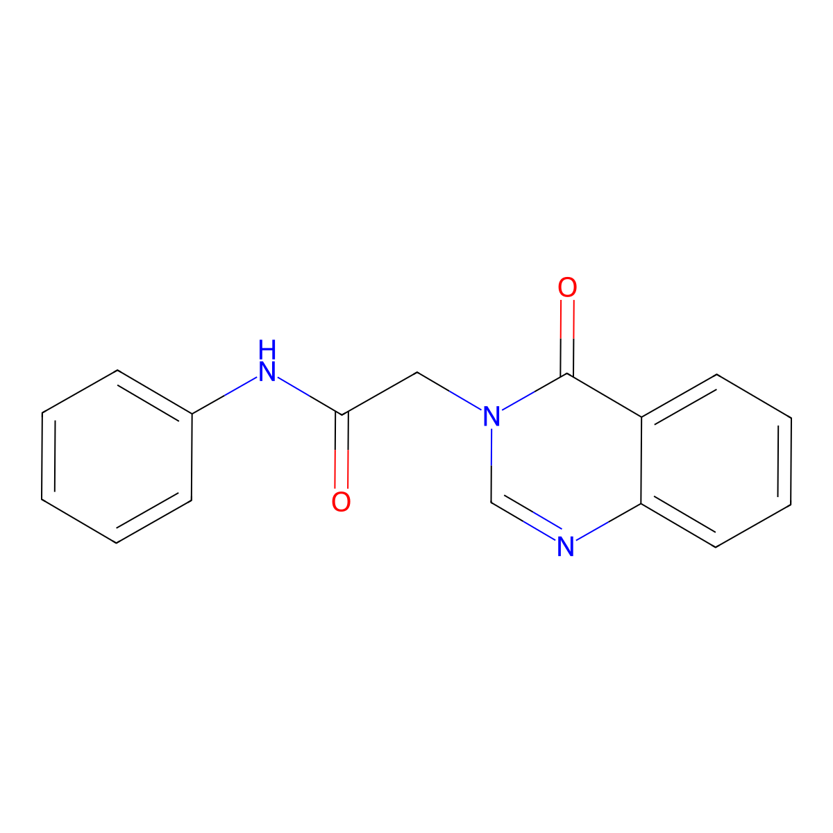 3(4H)-Quinazolineacetamide, 4-oxo-N-phenyl- molecular structure, CAS 108086-38-0