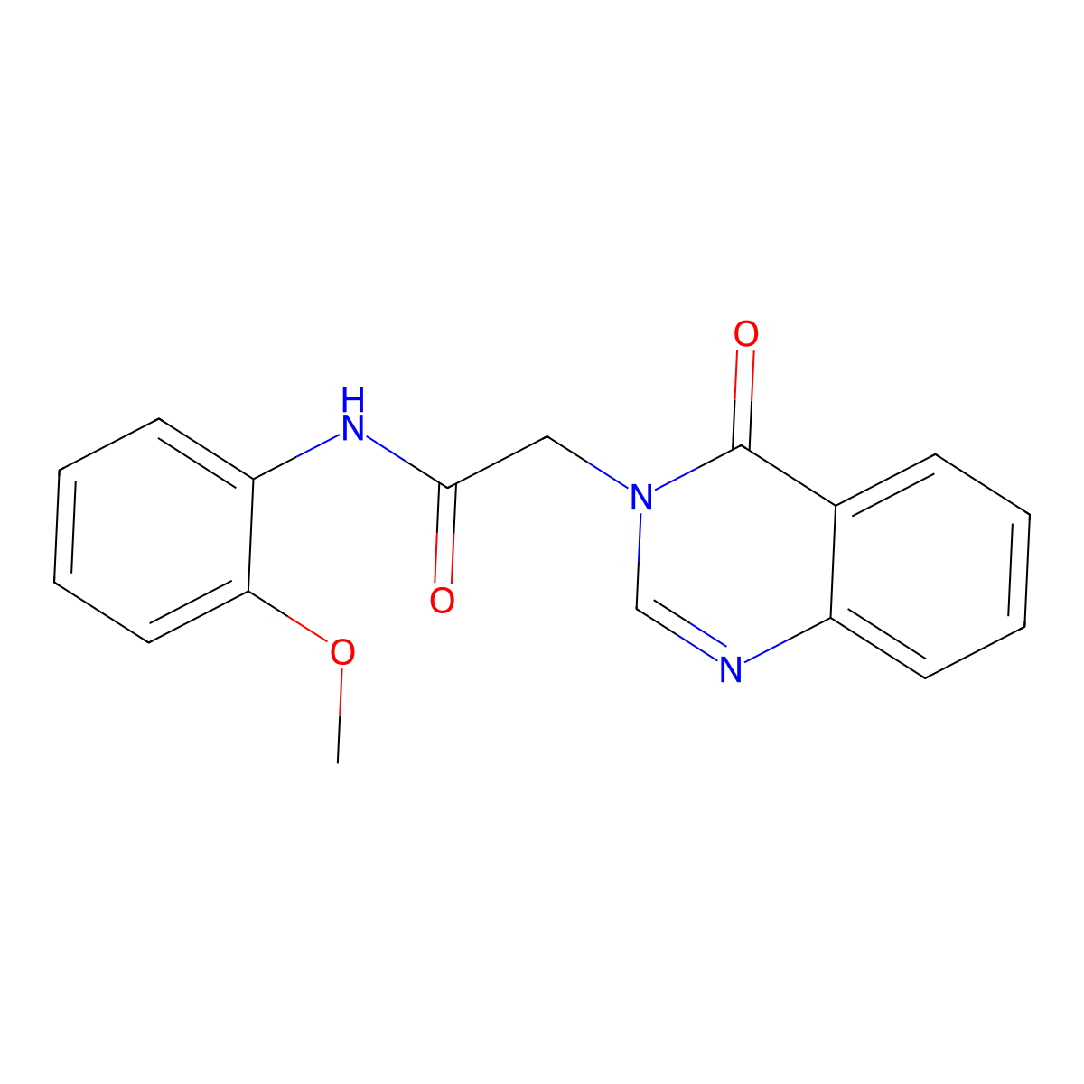 N-(2-methoxyphenyl)-2-(4-oxo-3,4-dihydroquinazolin-3-yl)acetamide molecular structure, CAS 108086-39-1