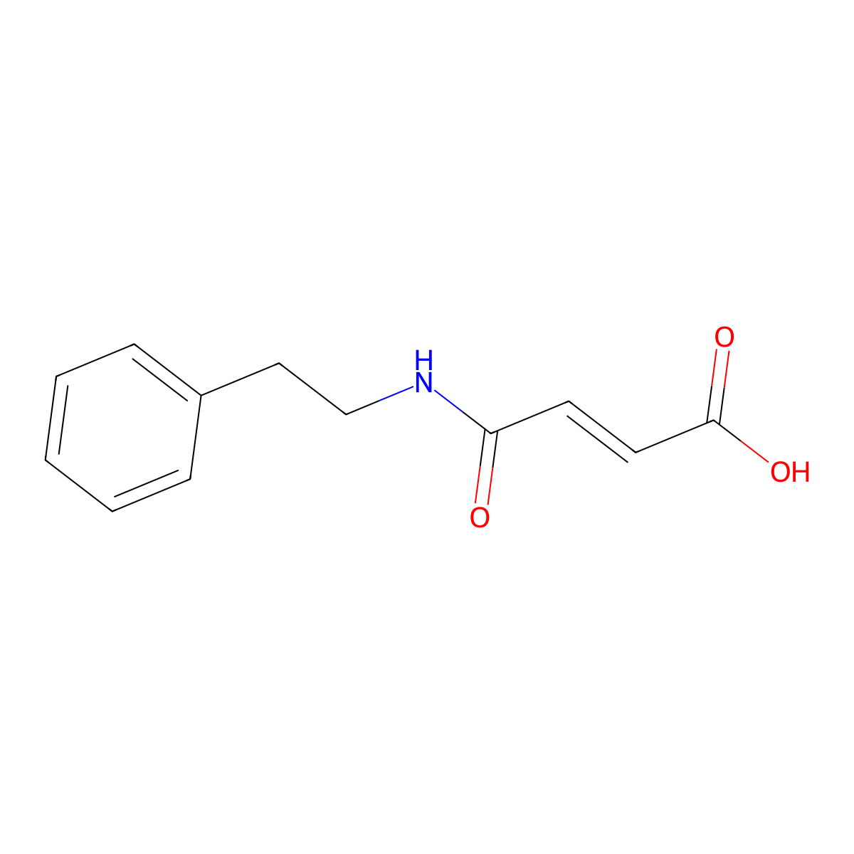 N-Phenethylmaleamic acid molecular structure, CAS 108088-05-7