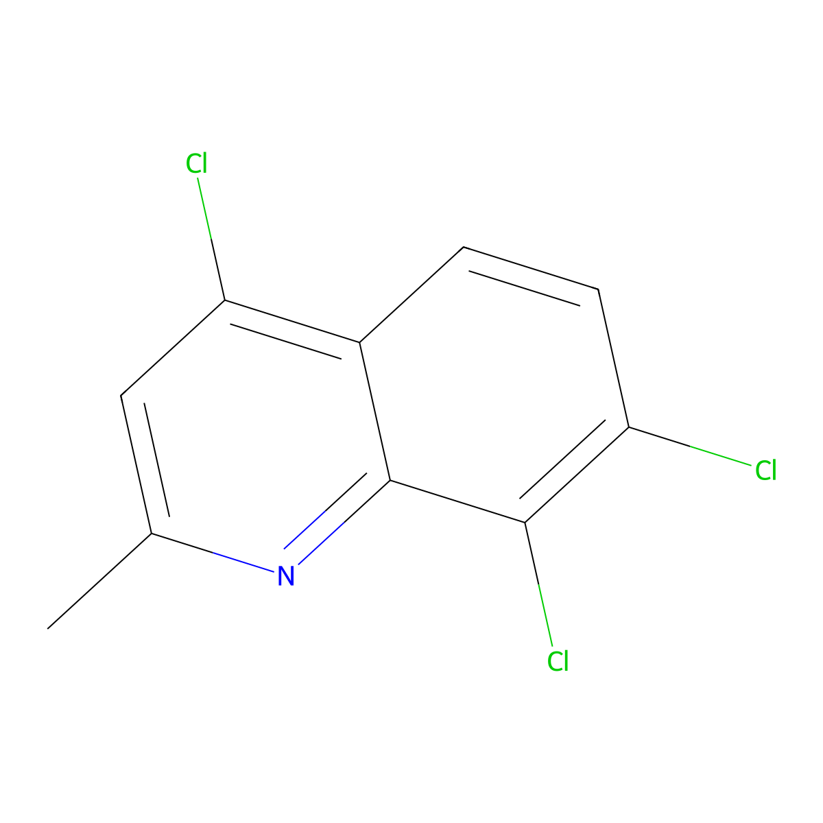 4,7,8-Trichloro-2-methylquinoline molecular structure, CAS 108097-02-5