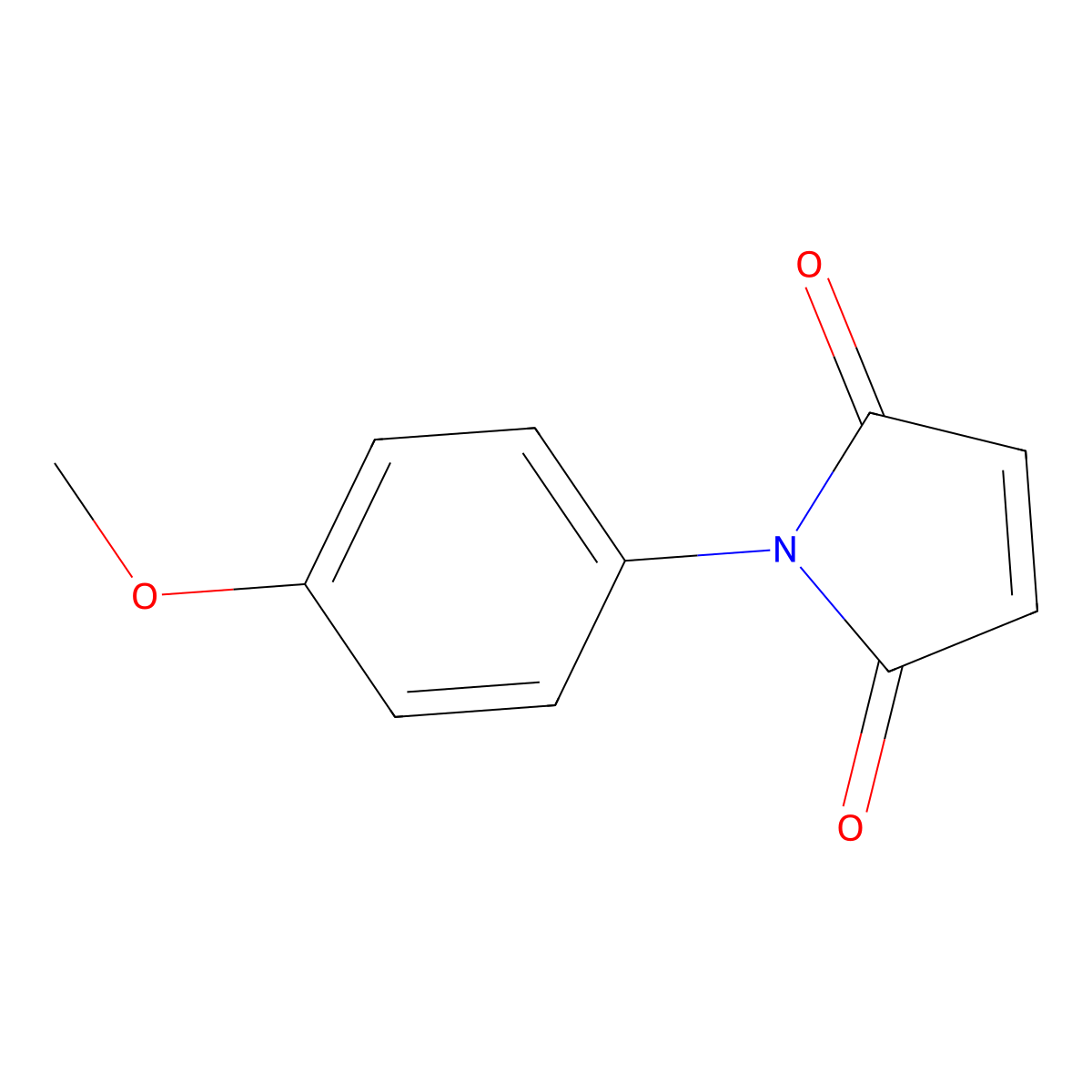1-(4-Methoxyphenyl)-1H-pyrrole-2,5-dione molecular structure, CAS 1081-17-0
