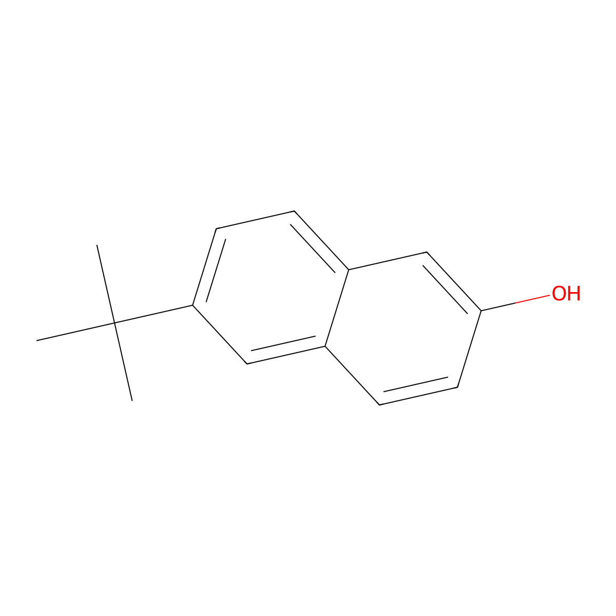 6-(Tert-butyl)naphthalen-2-ol molecular structure, CAS 1081-32-9