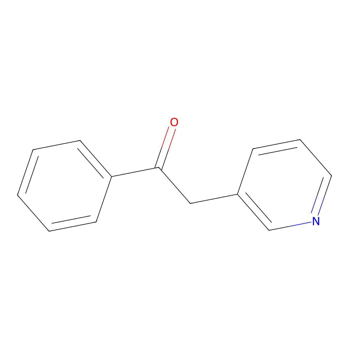 1-Phenyl-2-(pyridin-3-yl)ethanone molecular structure, CAS 1081-48-7