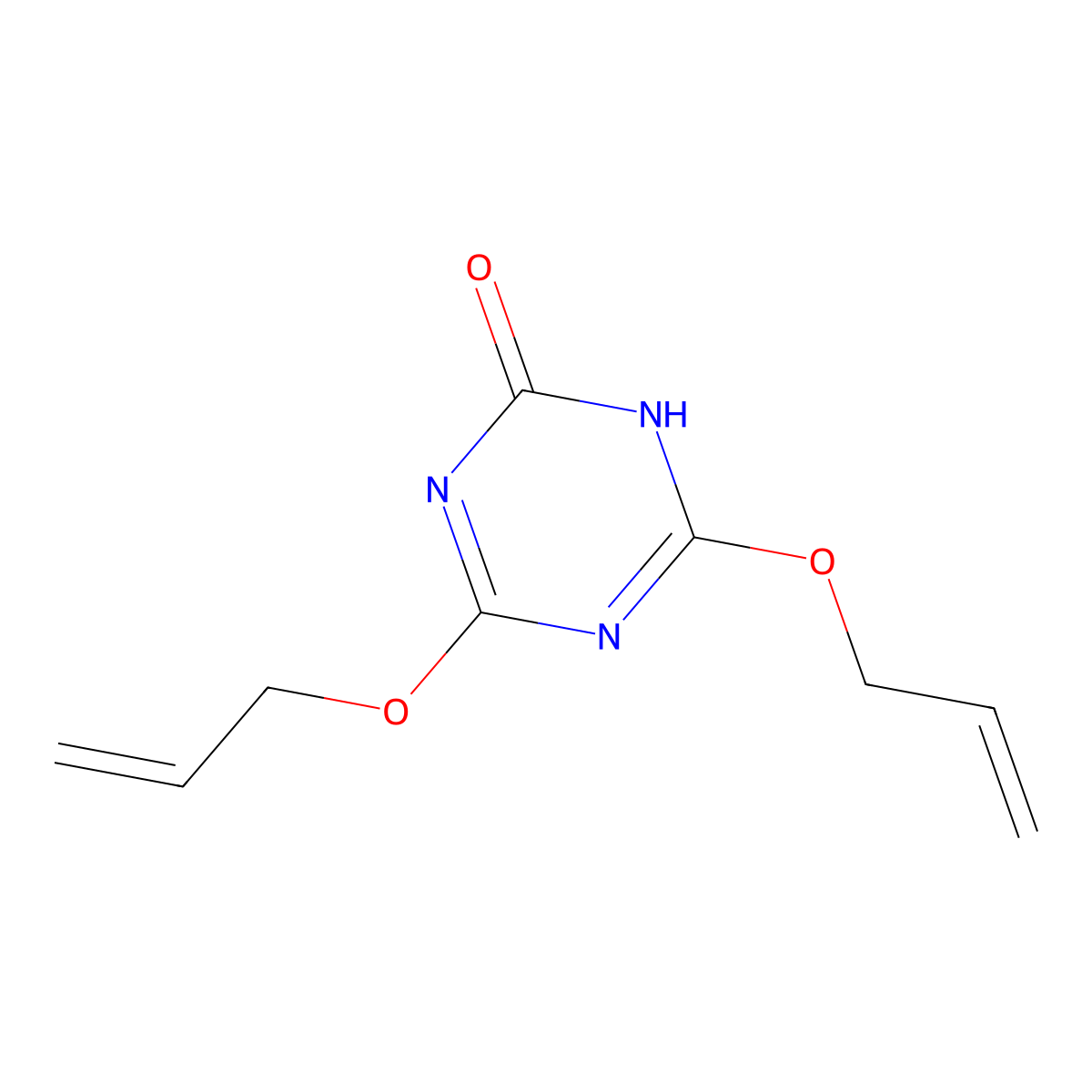 4,6-Bis(allyloxy)-1,3,5-triazin-2-ol molecular structure, CAS 1081-69-2