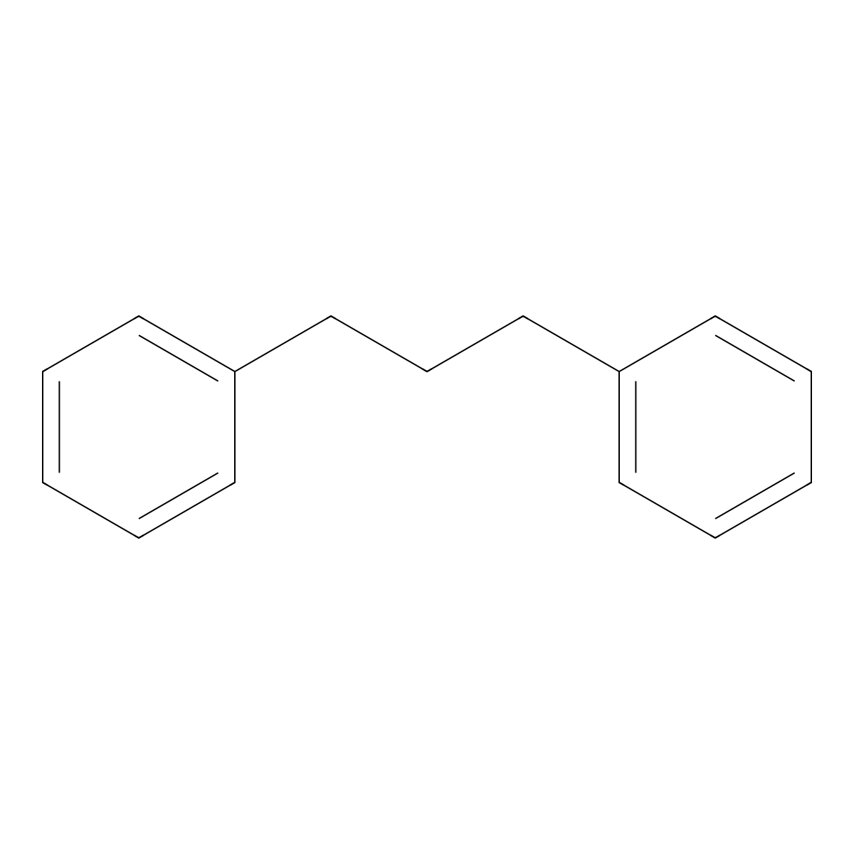 1,3-Diphenylpropane molecular structure, CAS 1081-75-0