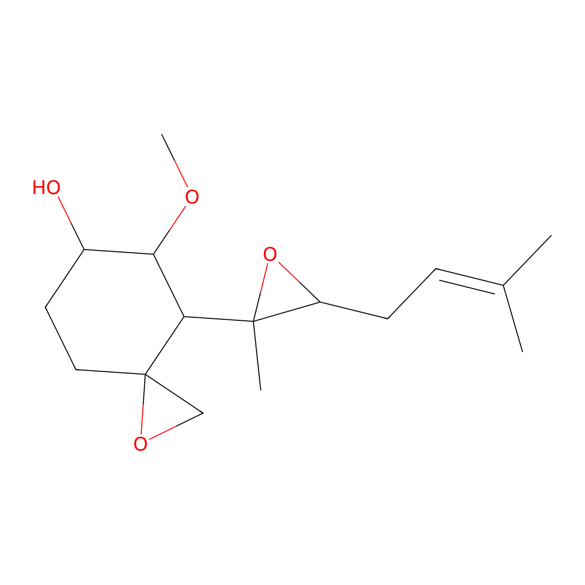 Fumagillol molecular structure, CAS 108102-51-8