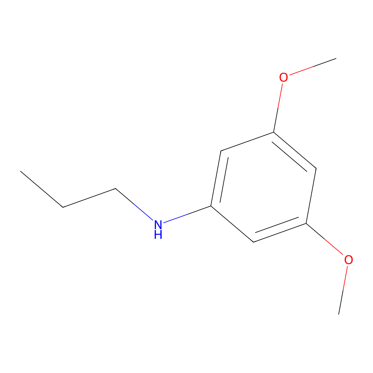 (3,5-Dimethoxyphenyl)propylamine molecular structure, CAS 108103-32-8