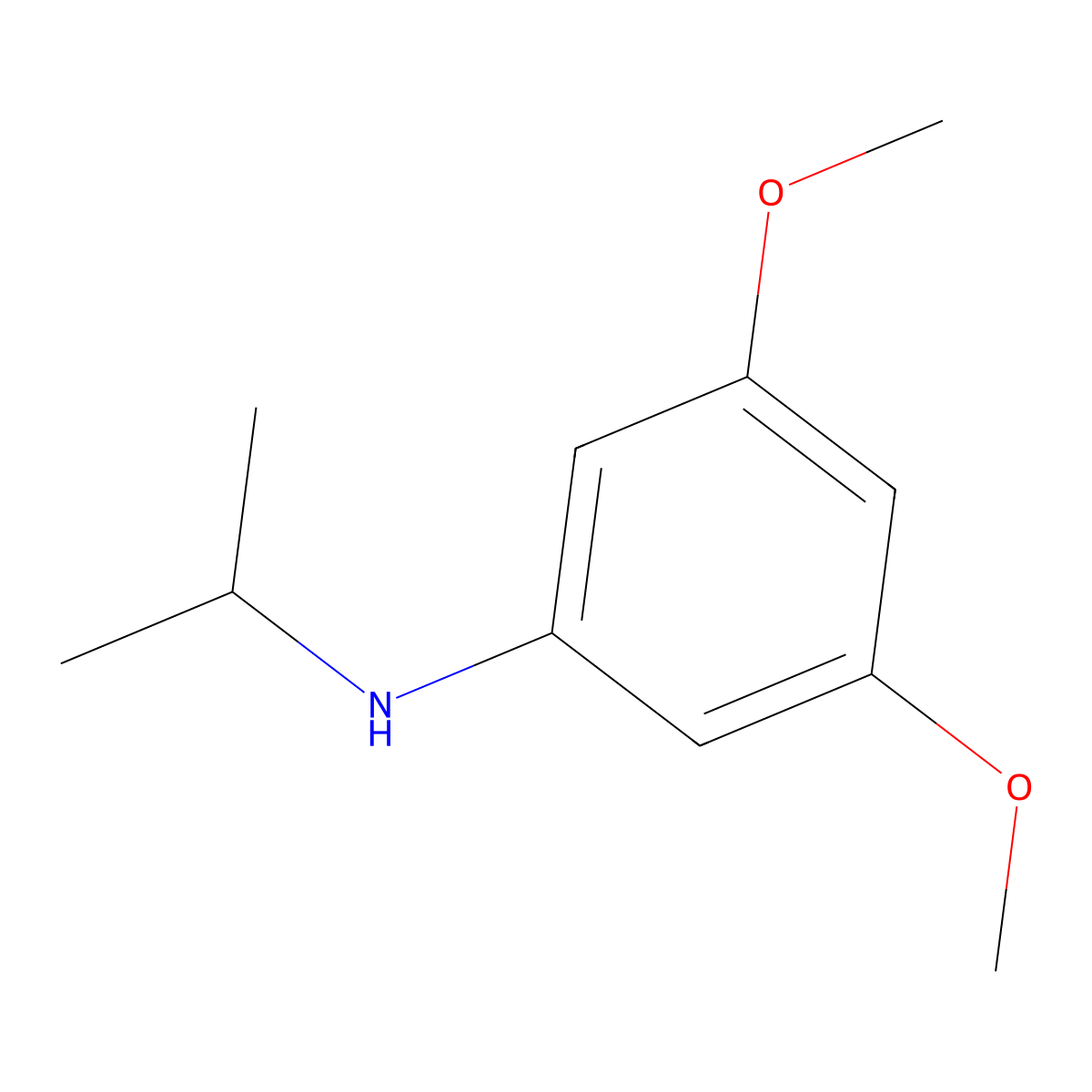 N-isopropyl-3,5-dimethoxyaniline molecular structure, CAS 108103-33-9