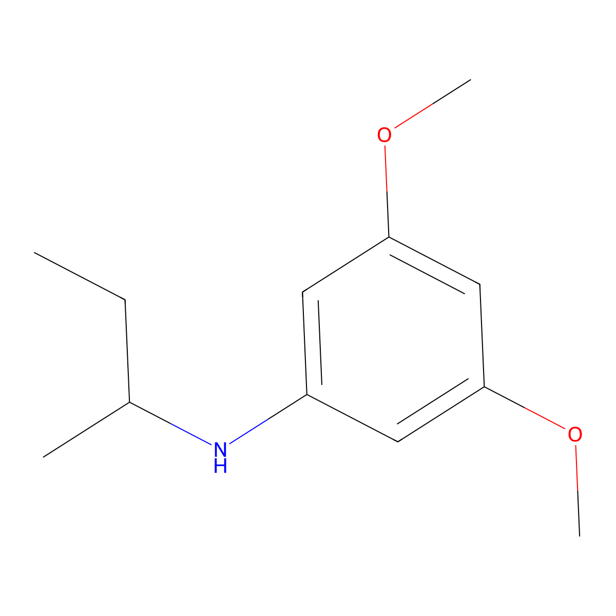 N-(Butan-2-yl)-3,5-dimethoxyaniline molecular structure, CAS 108103-36-2