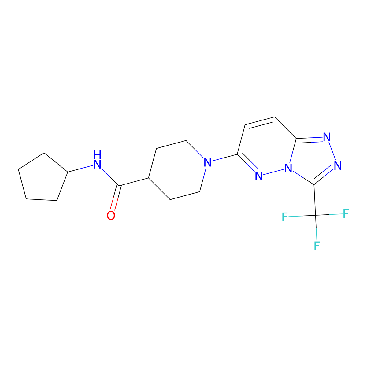 C17H21F3N6O molecular structure, CAS 1081113-44-1