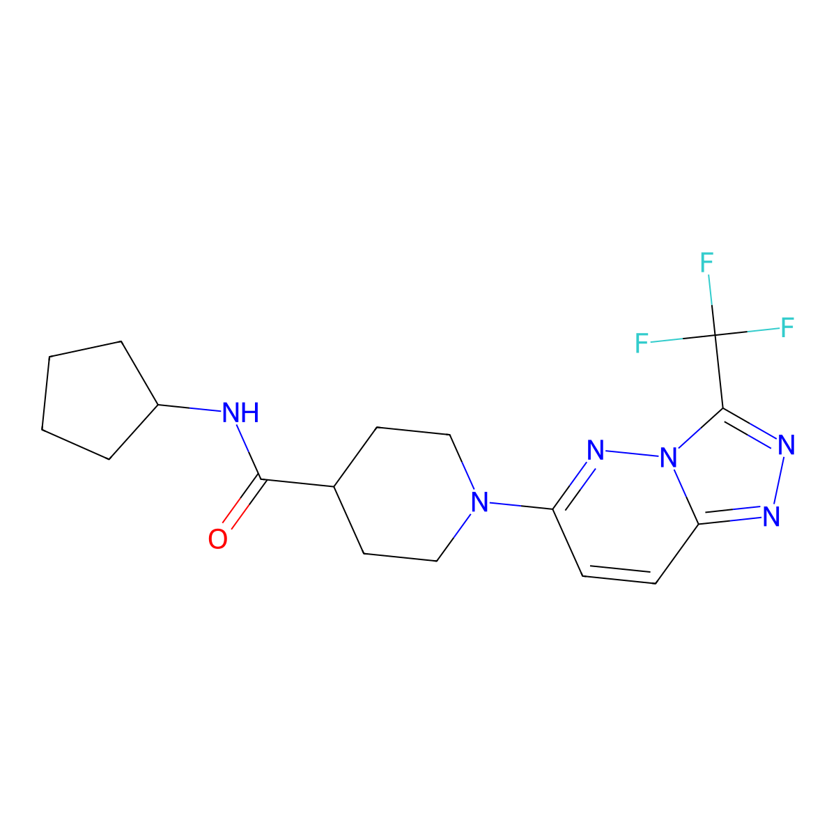 C17H21F3N6O molecular structure, CAS 1081113-44-1