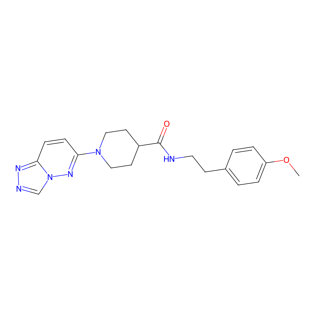 N-[2-(4-methoxyphenyl)ethyl]-1-([1,2,4]triazolo[4,3-b]pyridazin-6-yl)piperidine-4-carboxamide molecular structure, CAS 1081113-89-4