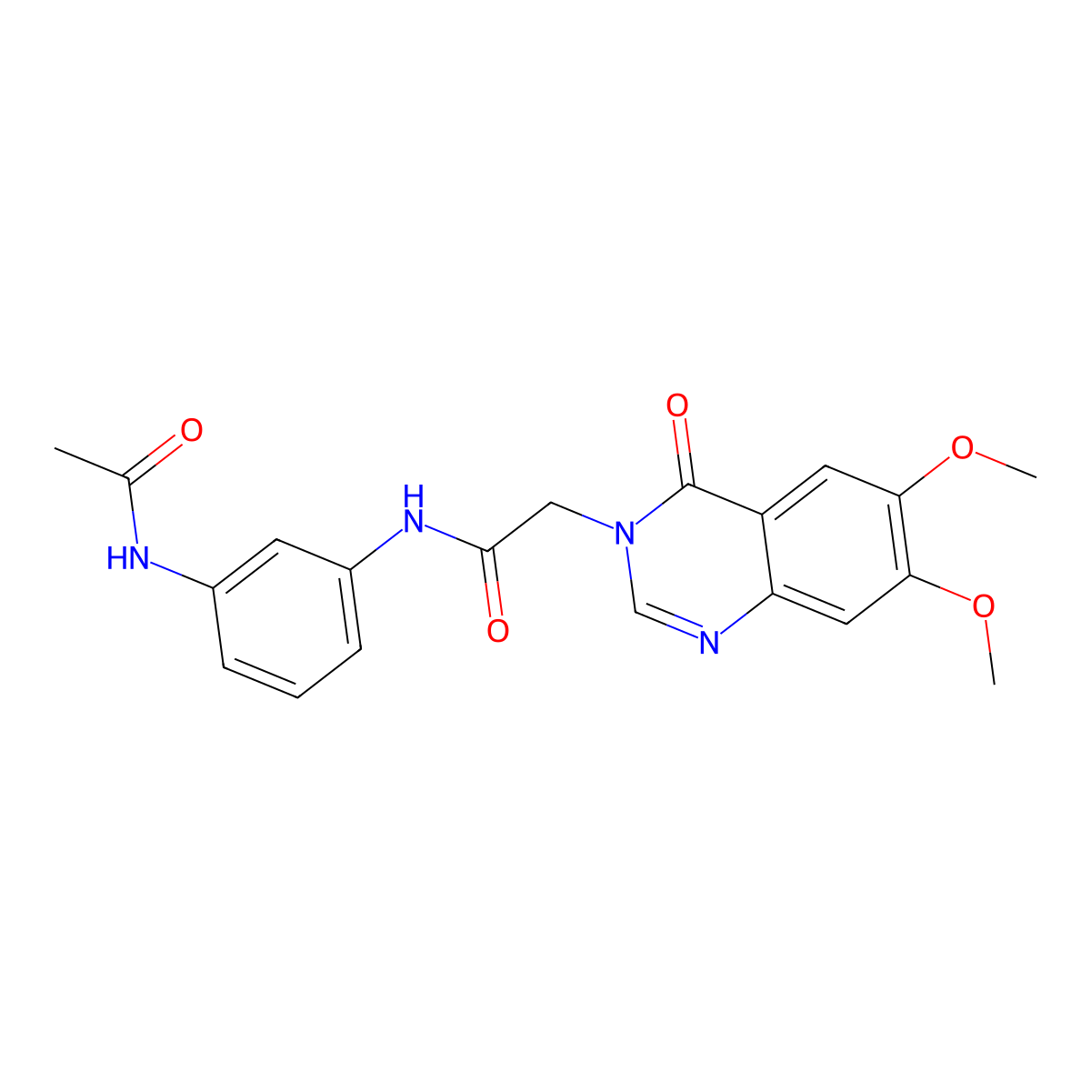 N-[3-(acetylamino)phenyl]-2-(6,7-dimethoxy-4-oxoquinazolin-3(4H)-yl)acetamide molecular structure, CAS 1081114-85-3