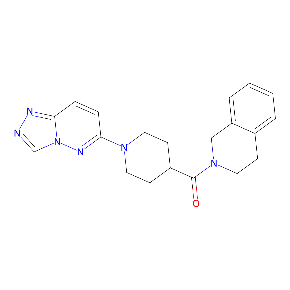 3,4-dihydroisoquinolin-2(1H)-yl[1-([1,2,4]triazolo[4,3-b]pyridazin-6-yl)piperidin-4-yl]methanone molecular structure, CAS 1081120-03-7