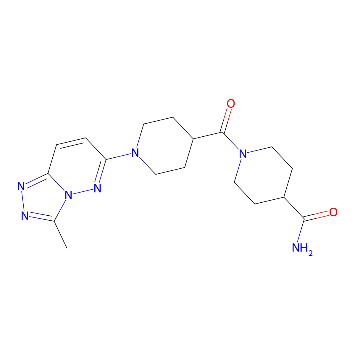 1-{[1-(3-Methyl[1,2,4]triazolo[4,3-b]pyridazin-6-yl)piperidin-4-yl]carbonyl}piperidine-4-carboxamide molecular structure, CAS 1081120-47-9