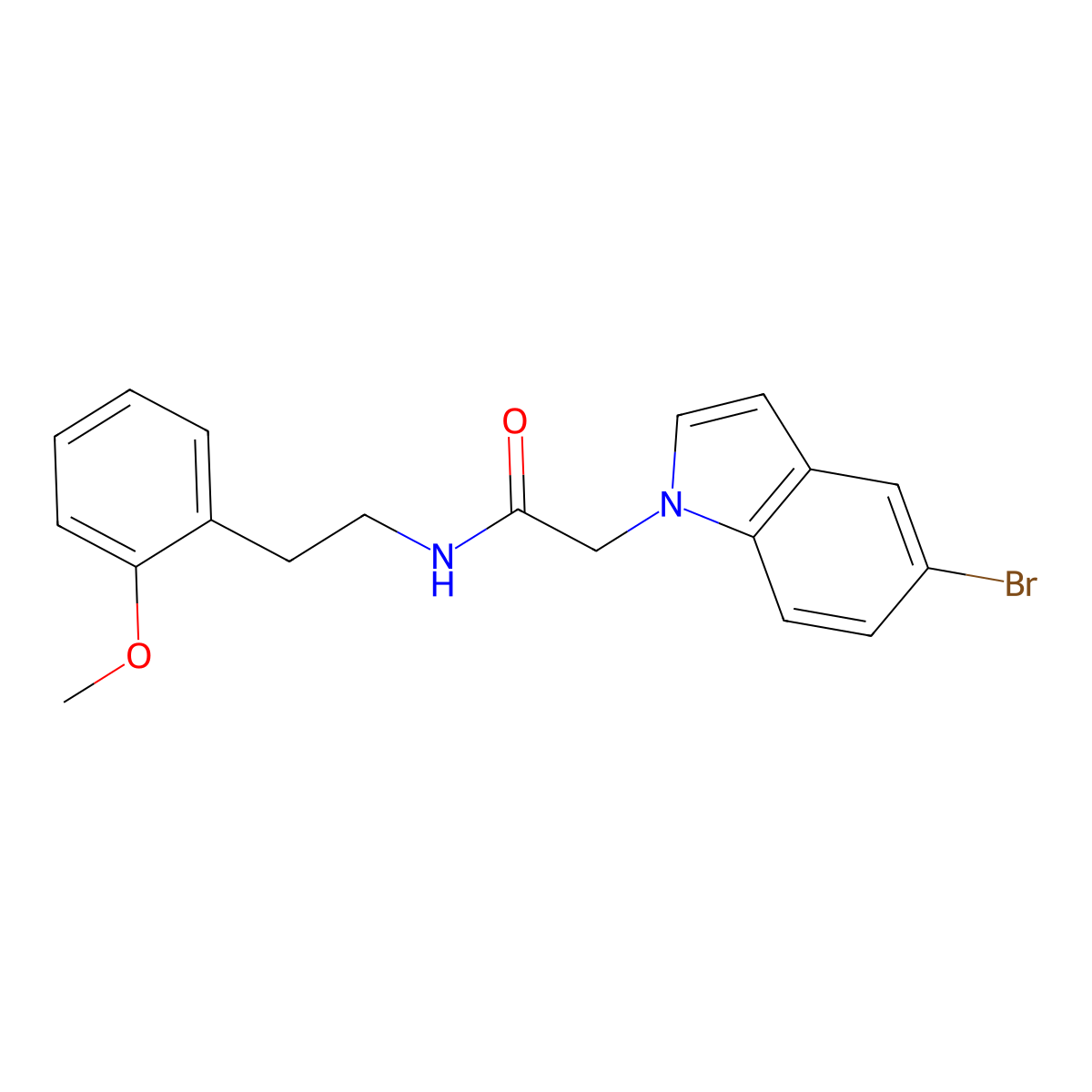 2-(5-bromo-1H-indol-1-yl)-N-[2-(2-methoxyphenyl)ethyl]acetamide molecular structure, CAS 1081124-02-8