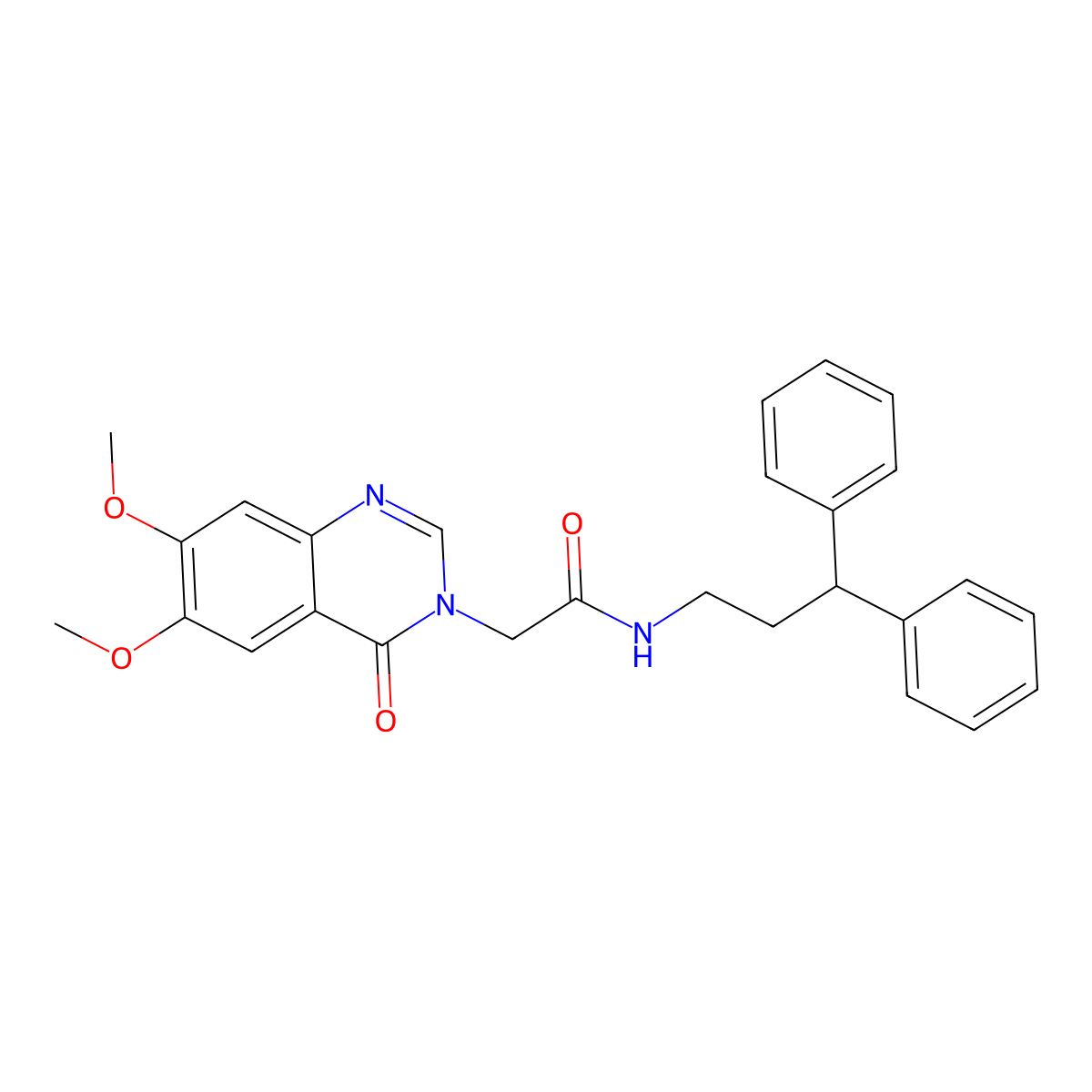 2-(6,7-dimethoxy-4-oxoquinazolin-3(4H)-yl)-N-(3,3-diphenylpropyl)acetamide molecular structure, CAS 1081125-23-6