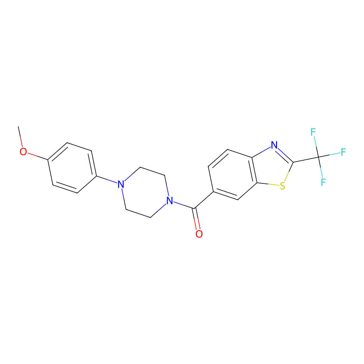 [4-(4-Methoxyphenyl)piperazino][2-(trifluoromethyl)-1,3-benzothiazol-6-yl]methanone molecular structure, CAS 1081127-92-5
