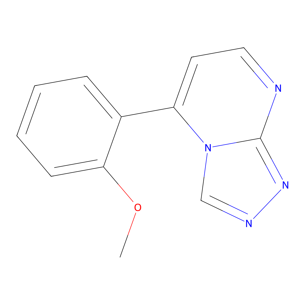 5-(2-Methoxyphenyl)[1,2,4]triazolo[4,3-a]pyrimidine molecular structure, CAS 1081129-11-4