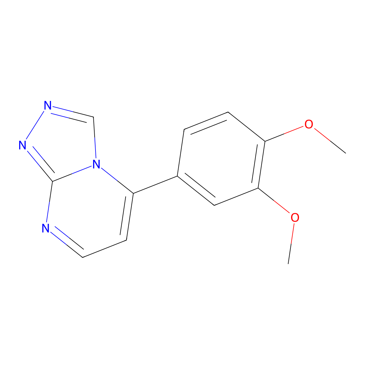 5-(3,4-Dimethoxyphenyl)[1,2,4]triazolo[4,3-a]pyrimidine molecular structure, CAS 1081130-08-6