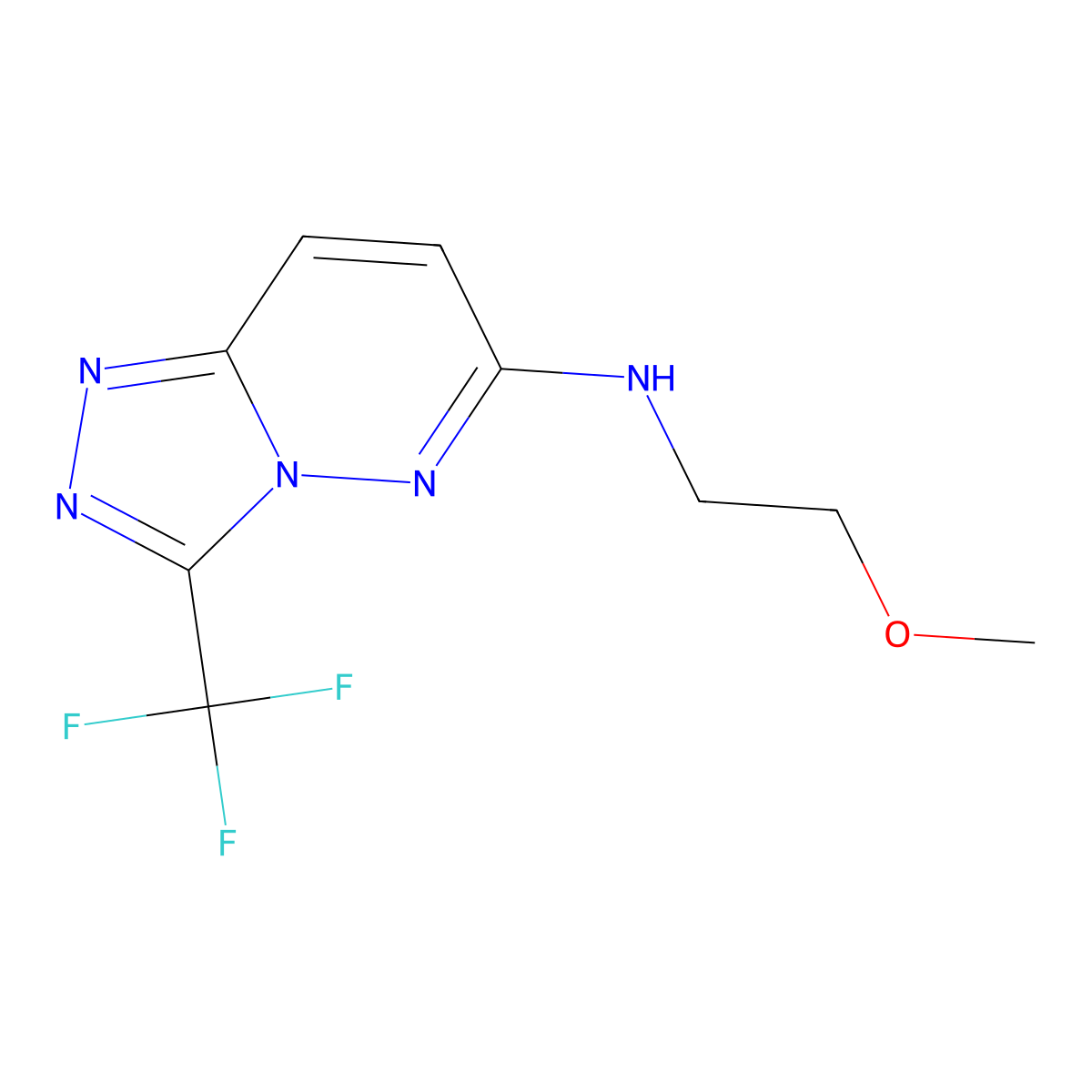 C9H10F3N5O molecular structure, CAS 1081133-46-1