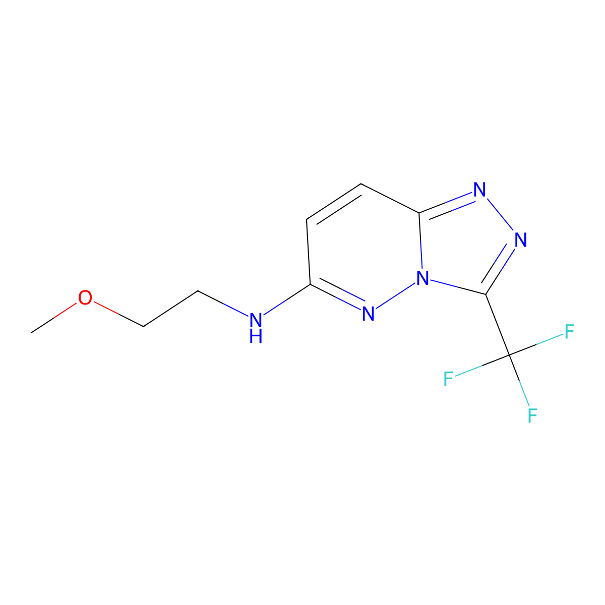 C9H10F3N5O molecular structure, CAS 1081133-46-1