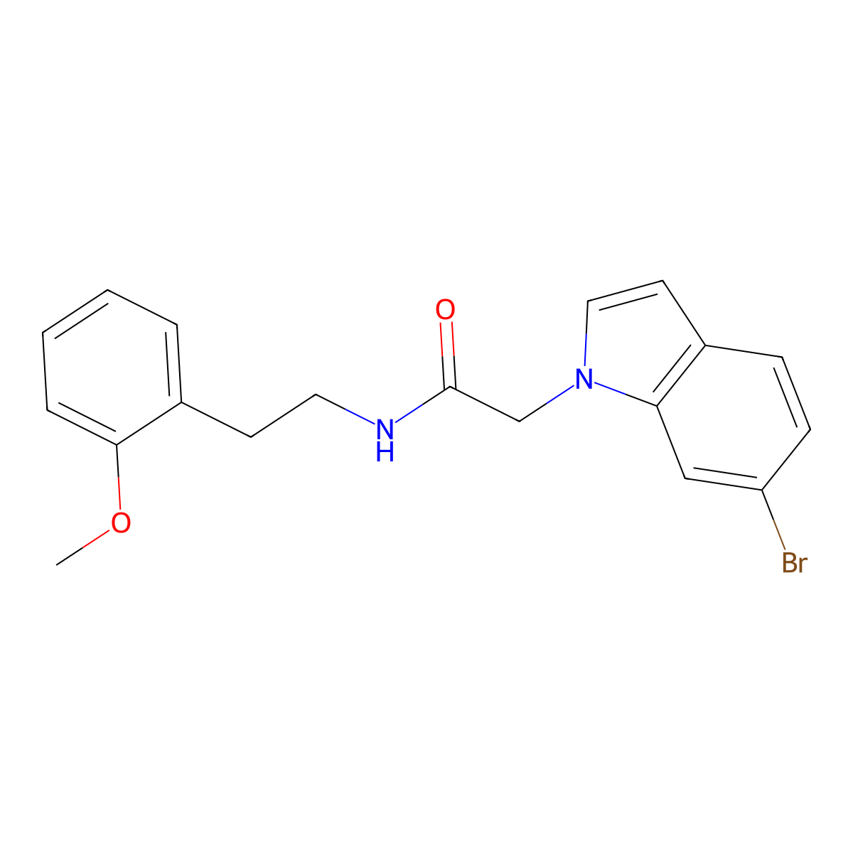 2-(6-bromo-1H-indol-1-yl)-N-[2-(2-methoxyphenyl)ethyl]acetamide molecular structure, CAS 1081134-53-3