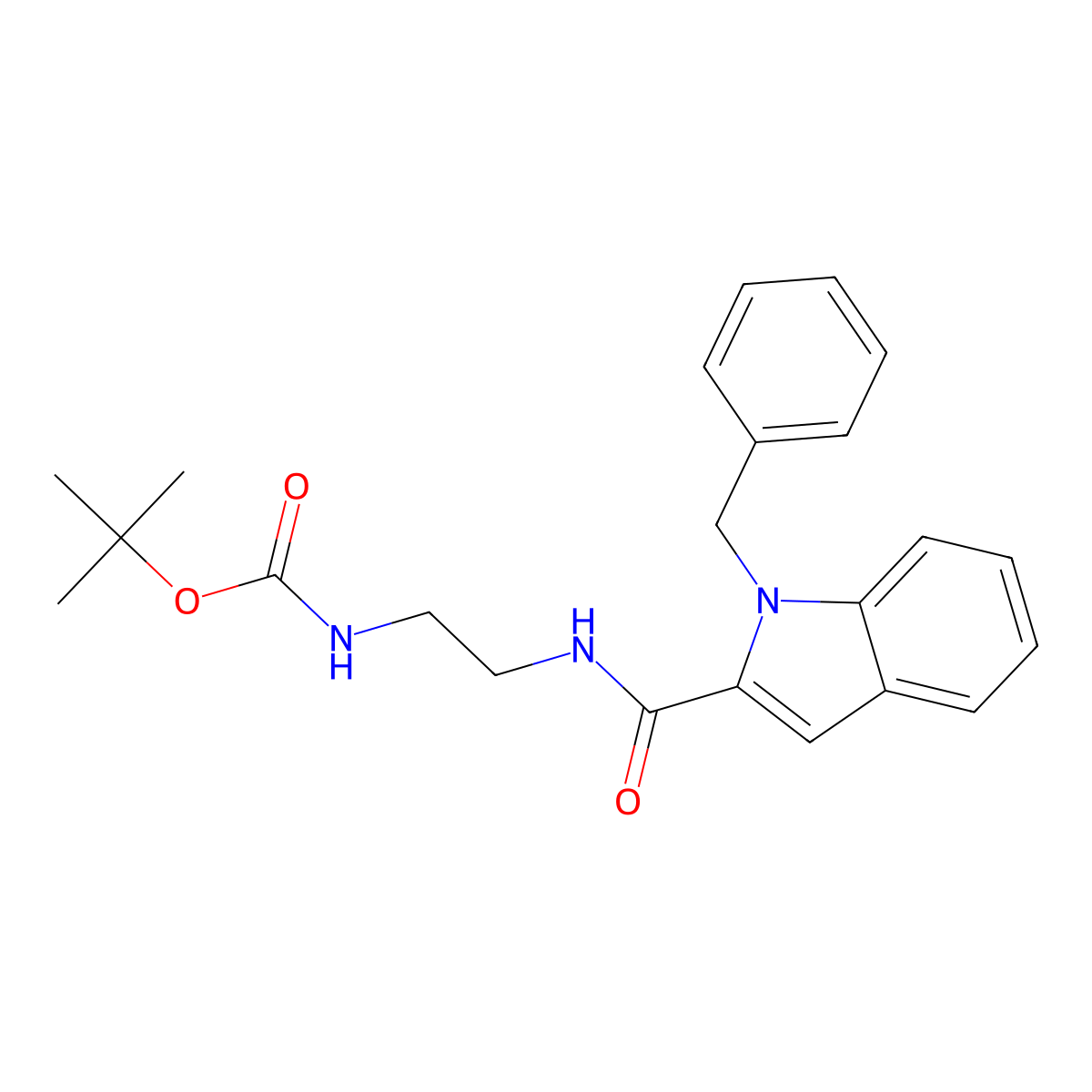 tert-butyl (2-{[(1-benzyl-1H-indol-2-yl)carbonyl]amino}ethyl)carbamate molecular structure, CAS 1081135-02-5