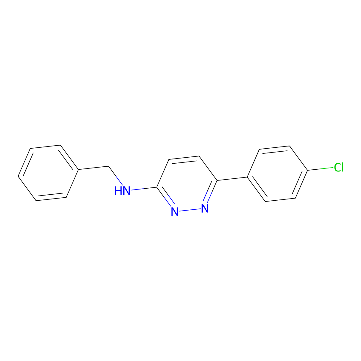 [6-(4-Chlorophenyl)pyridazin-3-yl]benzylamine molecular structure, CAS 1081135-88-7
