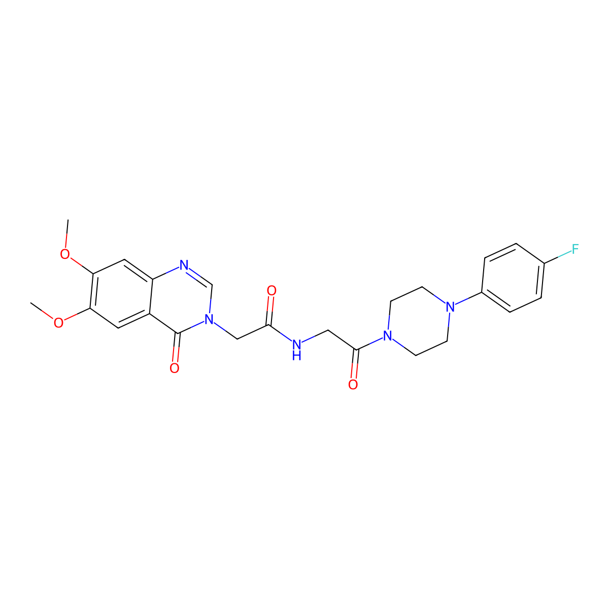 2-(6,7-dimethoxy-4-oxoquinazolin-3(4H)-yl)-N-{2-[4-(4-fluorophenyl)piperazin-1-yl]-2-oxoethyl}acetamide molecular structure, CAS 1081136-05-1