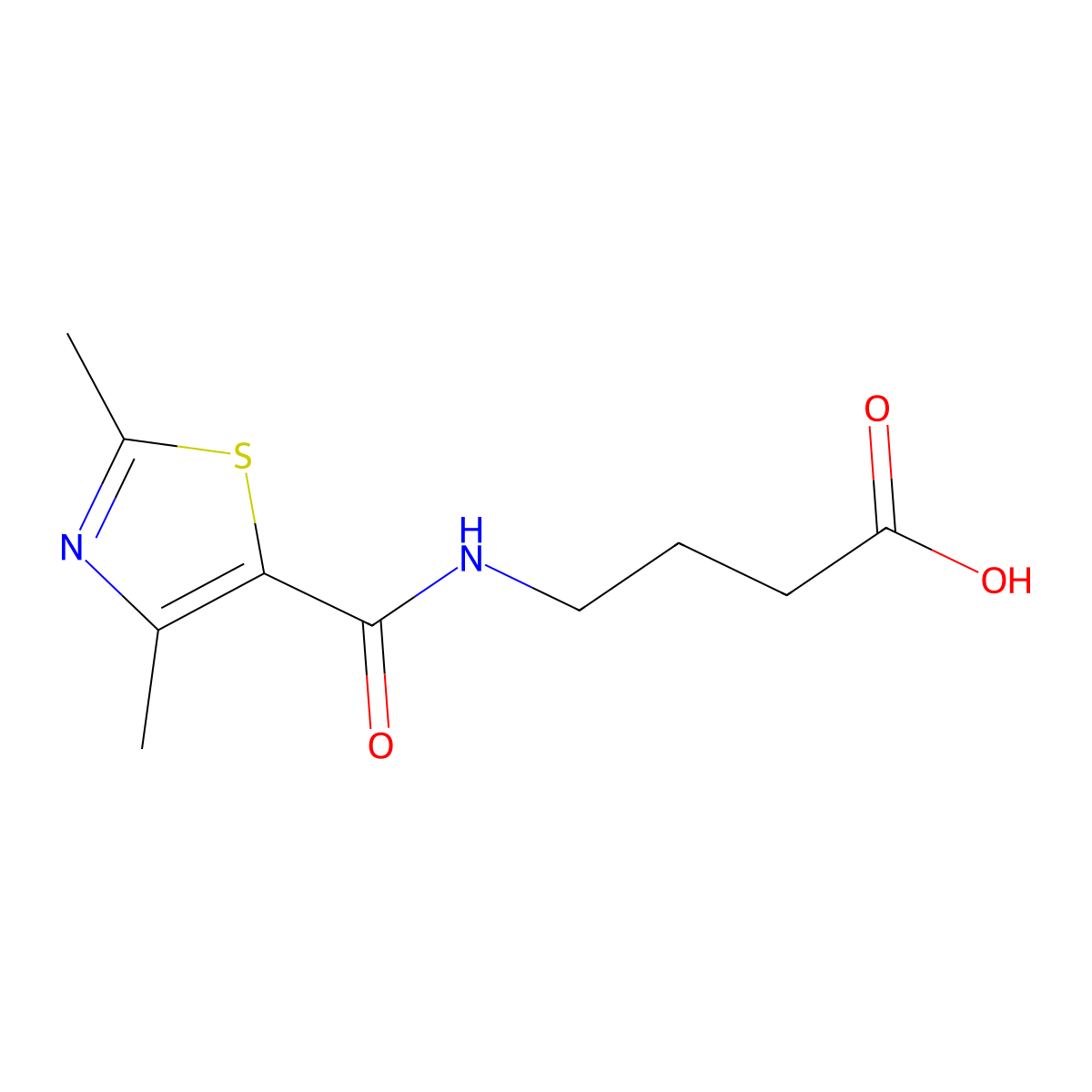 4-(2,4-Dimethylthiazole-5-carboxamido)butanoic acid molecular structure, CAS 1081136-29-9