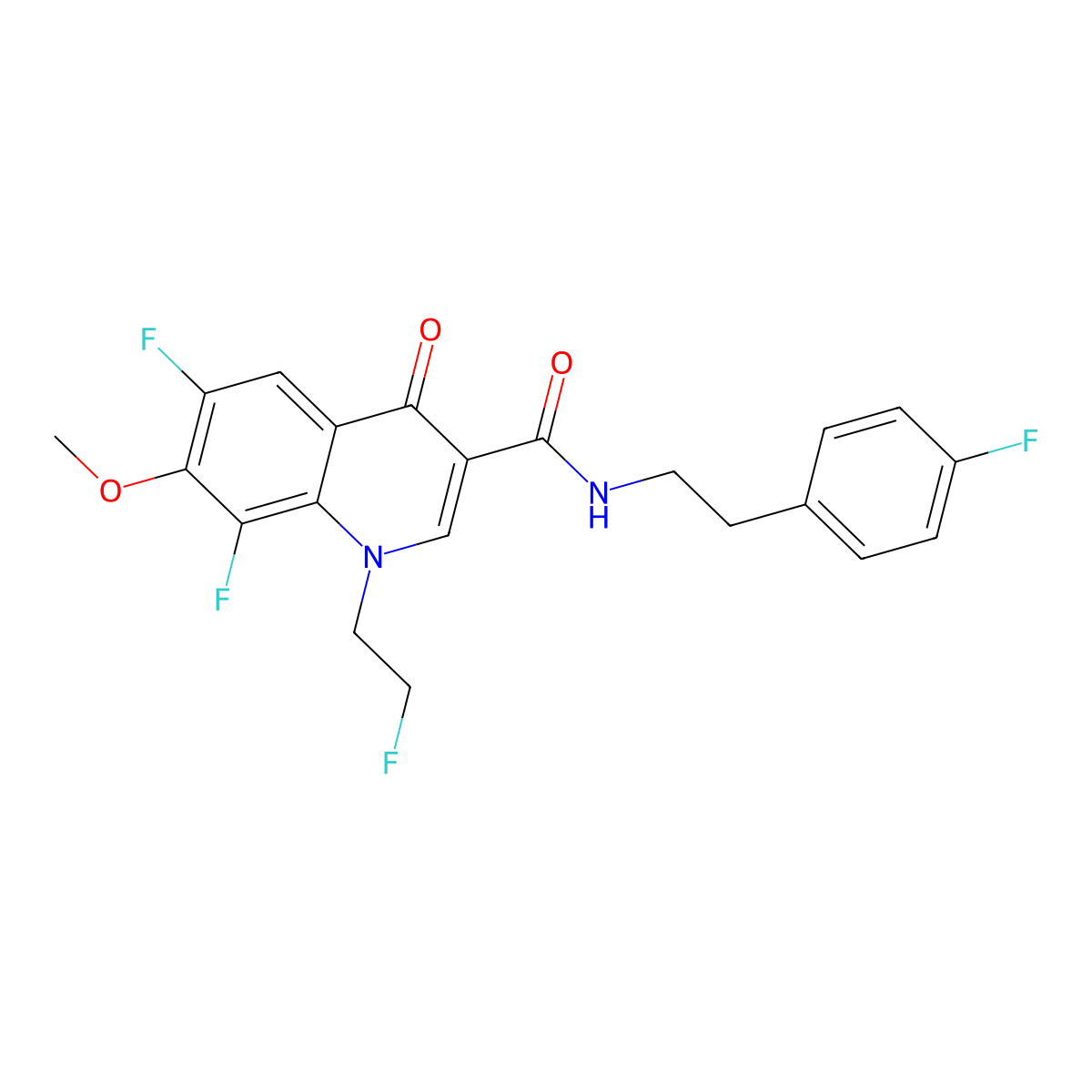 C21H18F4N2O3 molecular structure, CAS 1081136-30-2
