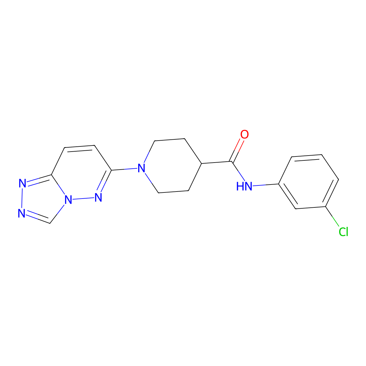 N-(3-chlorophenyl)-1-([1,2,4]triazolo[4,3-b]pyridazin-6-yl)piperidine-4-carboxamide molecular structure, CAS 1081139-08-3