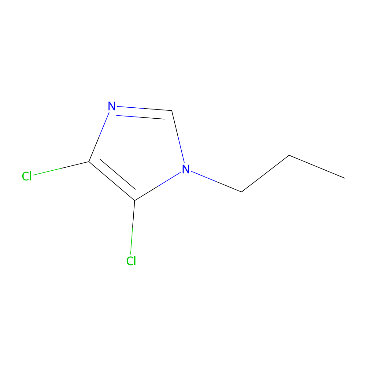 4,5-dichloro-1-propyl-1H-imidazole molecular structure, CAS 1081140-83-1