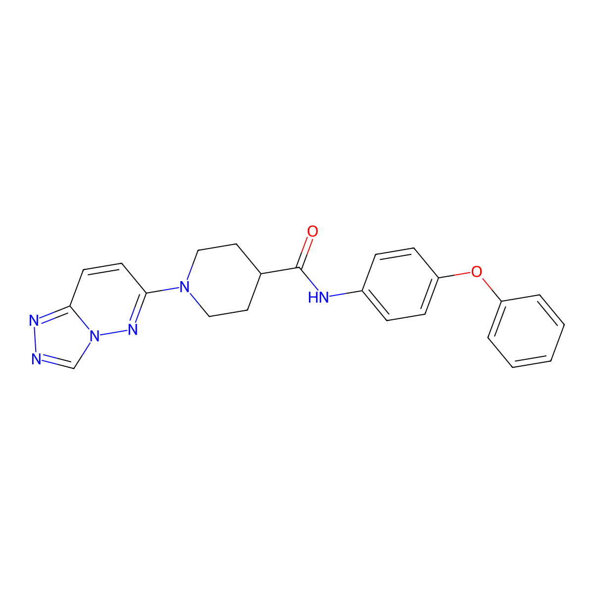N-(4-phenoxyphenyl)-1-([1,2,4]triazolo[4,3-b]pyridazin-6-yl)piperidine-4-carboxamide molecular structure, CAS 1081142-13-3