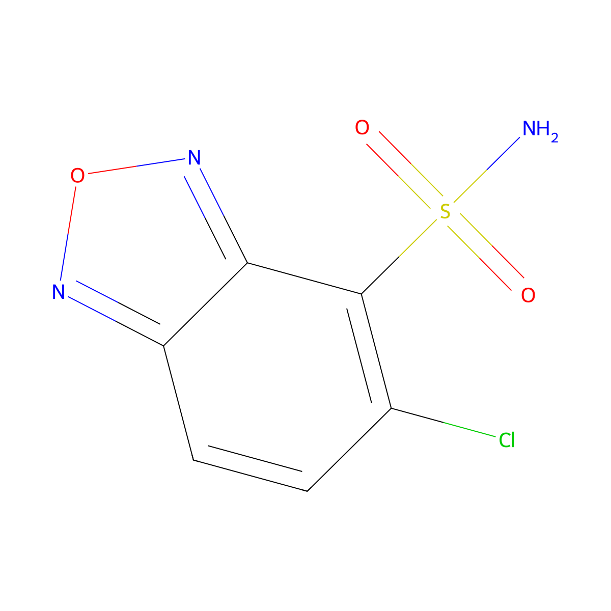 5-Chloro-2,1,3-benzoxadiazole-4-sulfonamide molecular structure, CAS 1081142-40-6