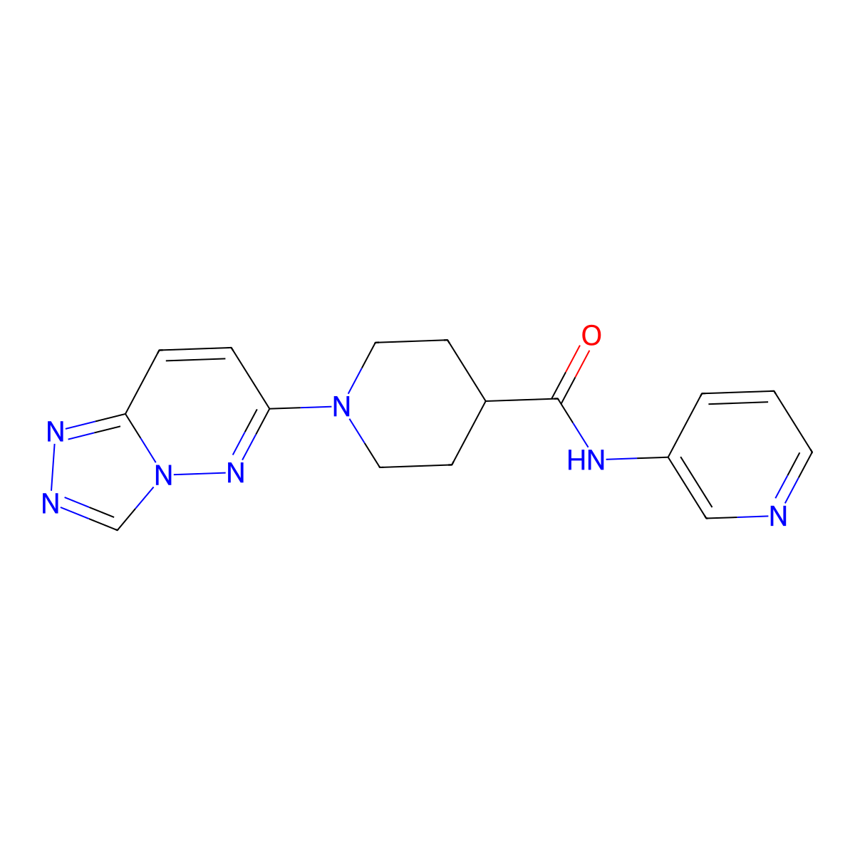 N-(pyridin-3-yl)-1-([1,2,4]triazolo[4,3-b]pyridazin-6-yl)piperidine-4-carboxamide molecular structure, CAS 1081146-89-5