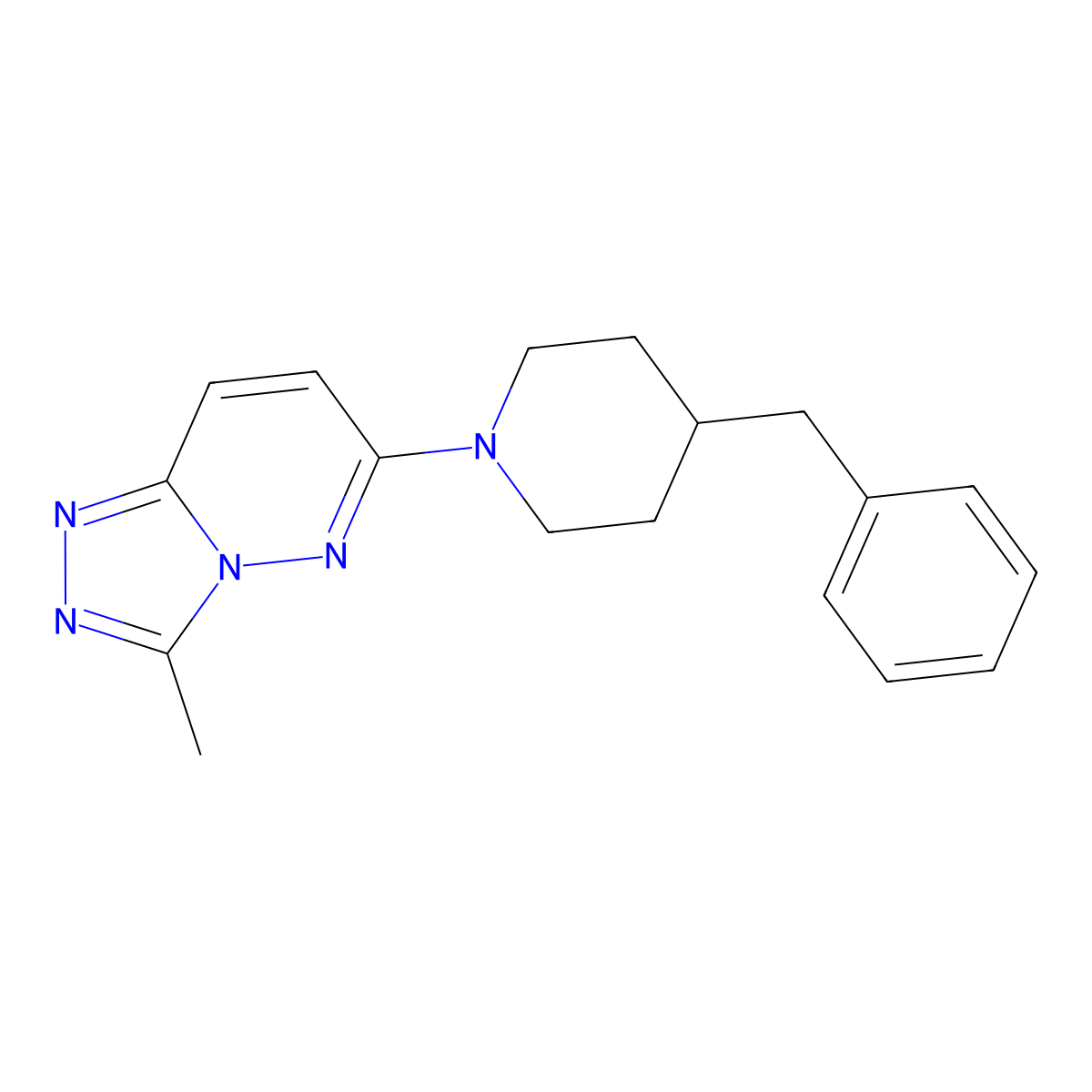 6-(4-Benzylpiperidin-1-yl)-3-methyl[1,2,4]triazolo[4,3-b]pyridazine molecular structure, CAS 1081147-26-3