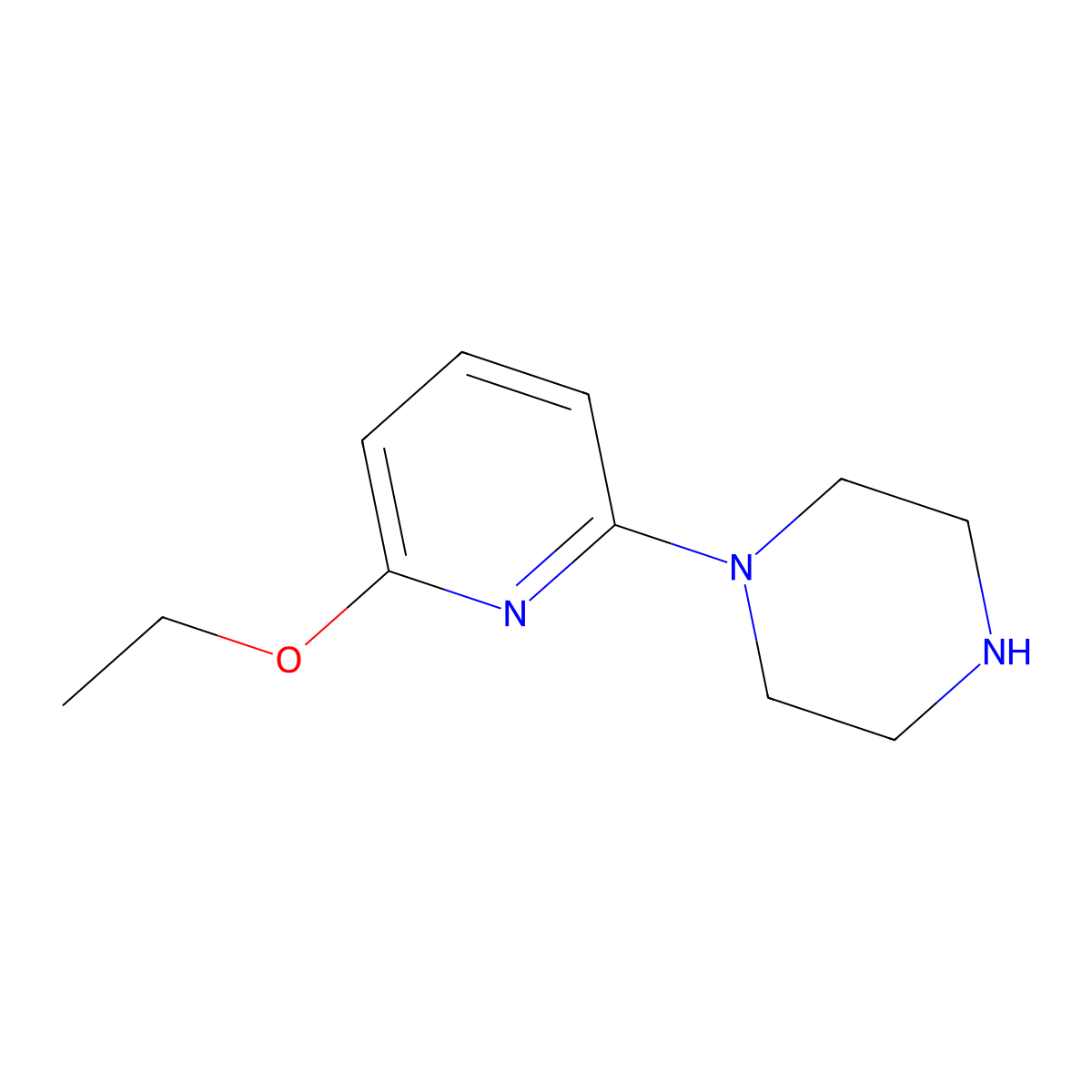 1-(6-Ethoxypyridin-2-yl)piperazine molecular structure, CAS 108122-25-4