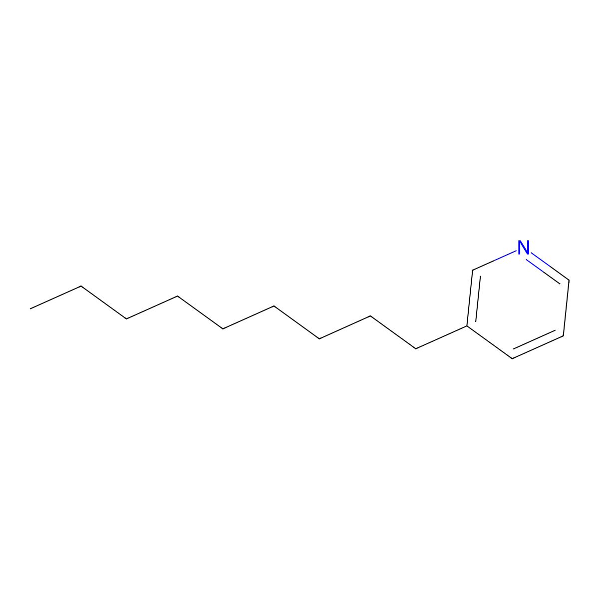 3-Nonylpyridine molecular structure, CAS 108123-63-3