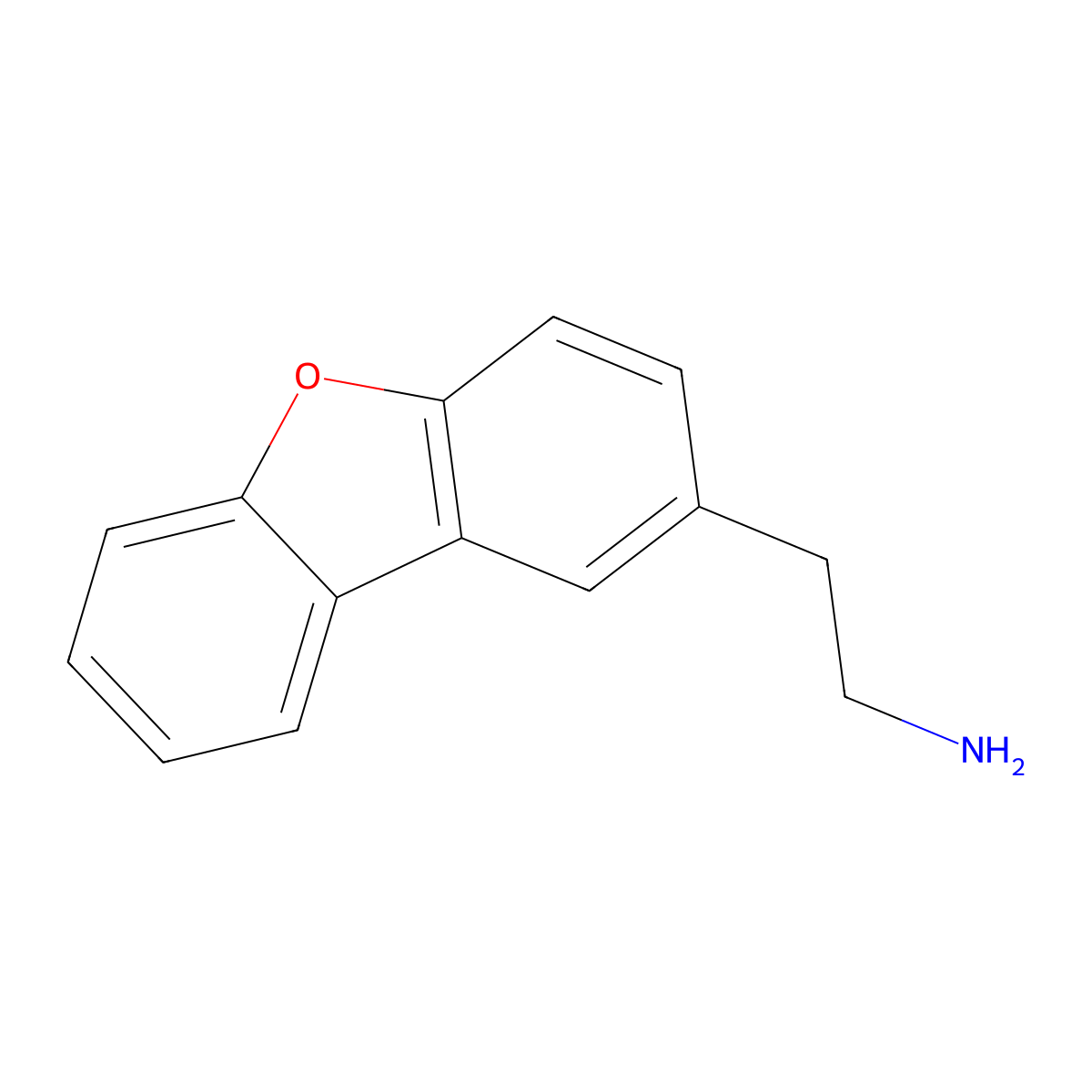 2-Dibenzofuran-2-ylethanamine molecular structure, CAS 108123-77-9