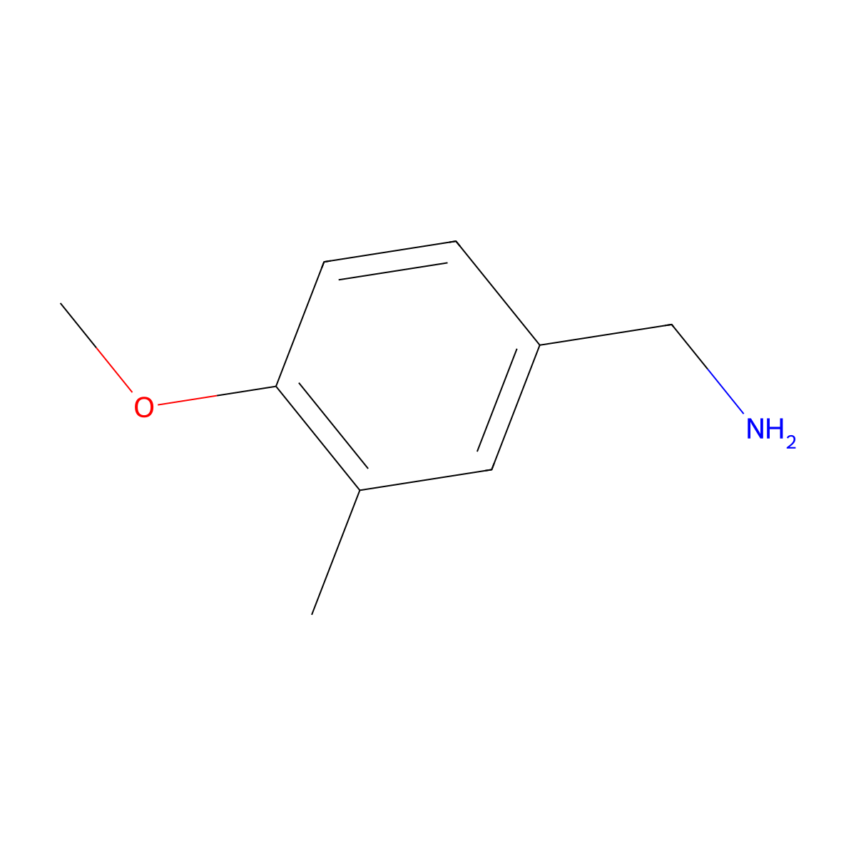 (4-Methoxy-3-methylphenyl)methanamine molecular structure, CAS 108125-07-1