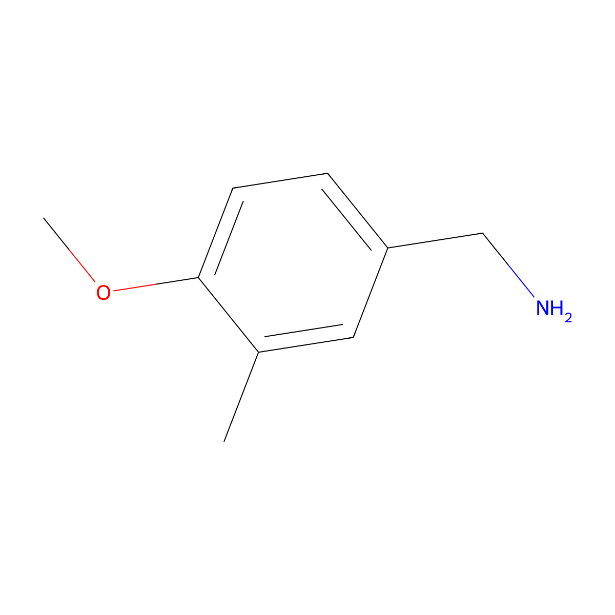 (4-Methoxy-3-methylphenyl)methanamine molecular structure, CAS 108125-07-1
