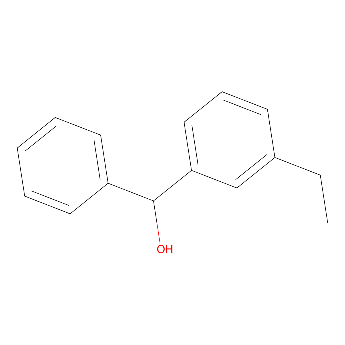 (3-Ethylphenyl)(phenyl)methanol molecular structure, CAS 108125-13-9