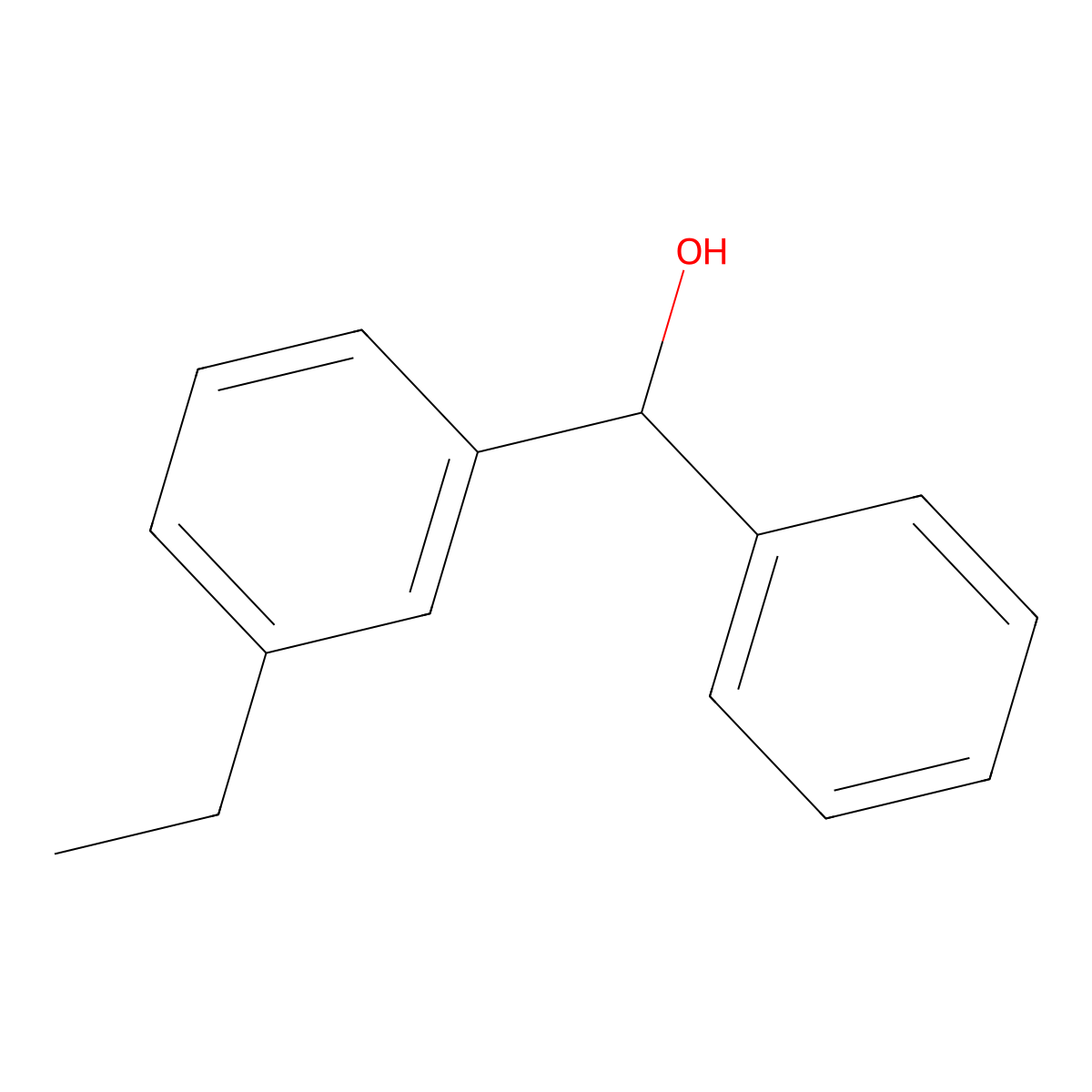 (3-Ethylphenyl)(phenyl)methanol molecular structure, CAS 108125-13-9