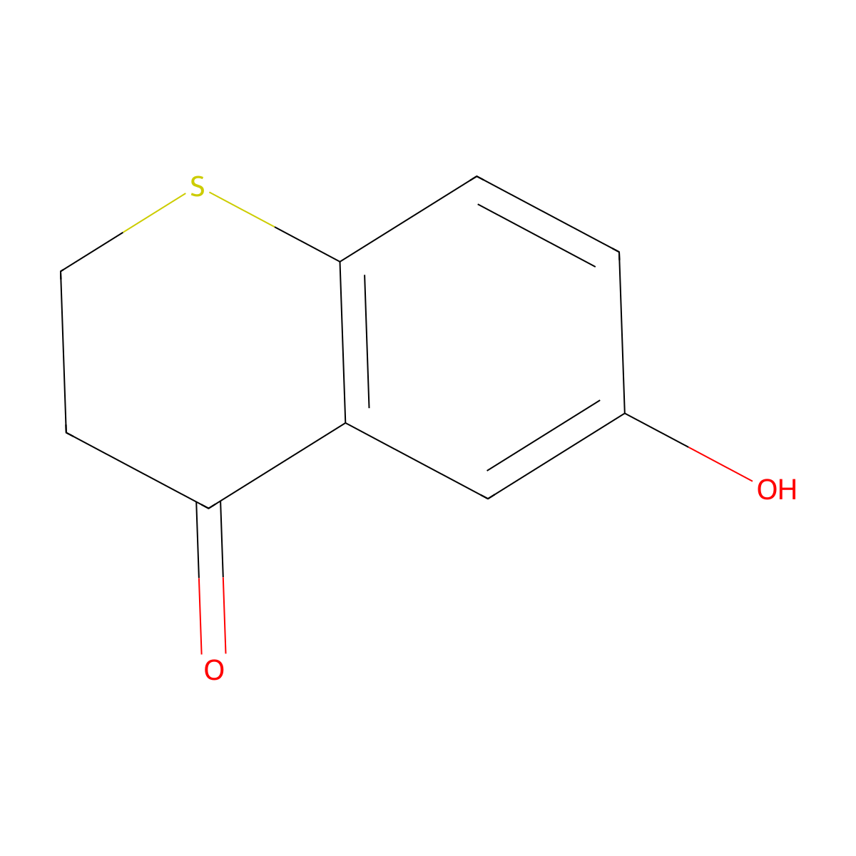 6-Hydroxythiochroman-4-one molecular structure, CAS 108127-47-5